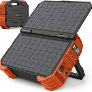 Portable Power Station with Built-in Solar
